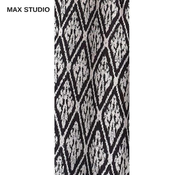 MAX STUDIO NEW Bohemian Drawstring Flowing Wide Leg Pant M - Picture 6 of 11
